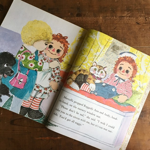 ヴィンテージ 洋書 絵本 Raggedy Ann And Andy ラガディ アンlittle Golden Book E Vintage ヴィンテージ 洋書 雑貨のお店