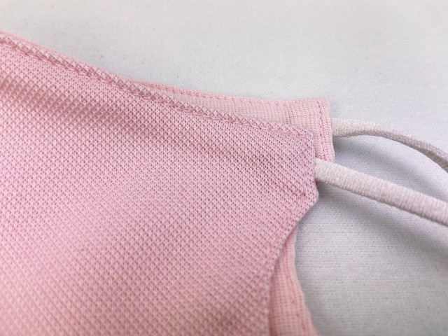 ファッションマスク ピンク ワイヤー入り 日本製 手洗い可能 パリス刺繍