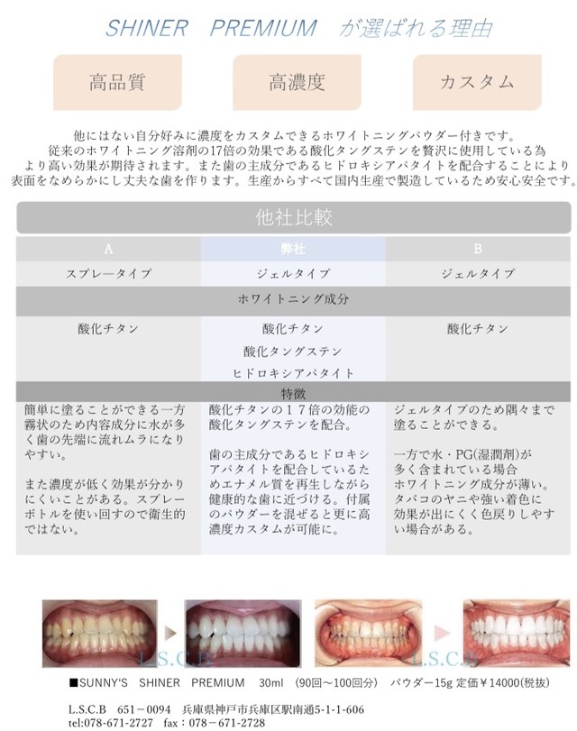 オールインワン ホワイトニングジェル 30ml Sunny S Pro