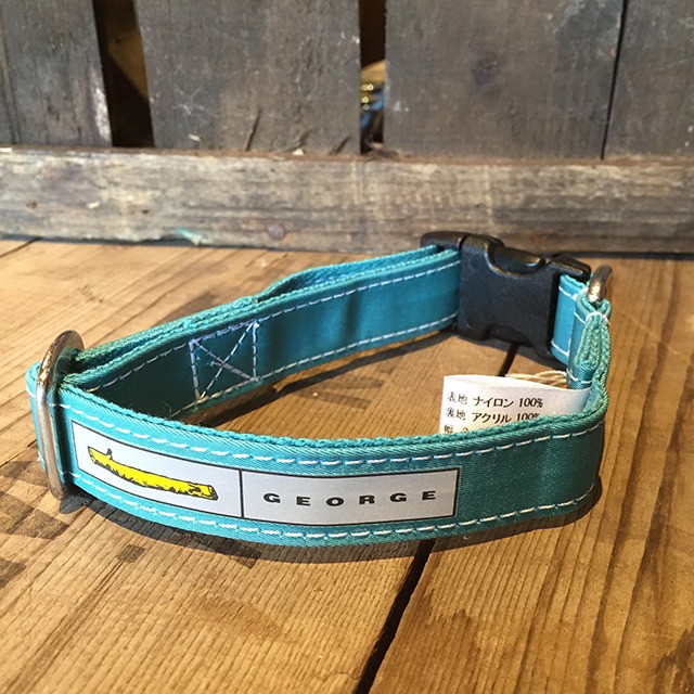 George リッチナイロンカラー ブルー S 犬 首輪 ジョージ Perro Online Shop