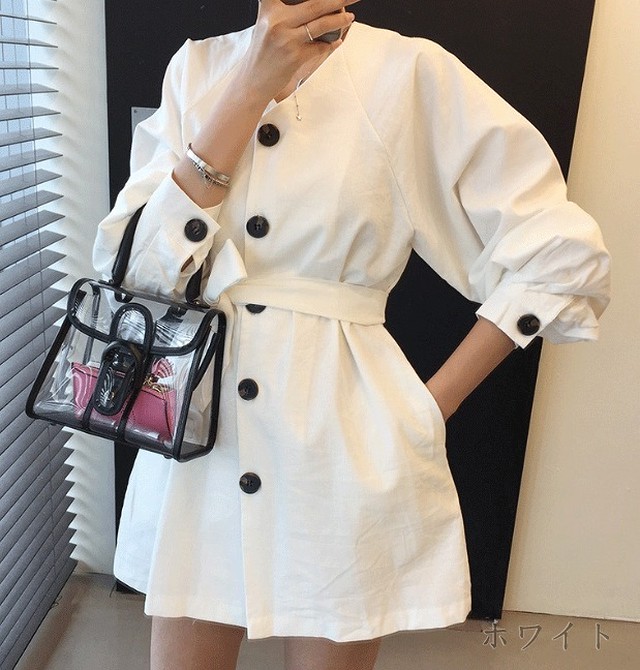 韓国 トレンチワンピース 韓国 低身長のall5 000円以下プチプラコーディネート Kkum Cm