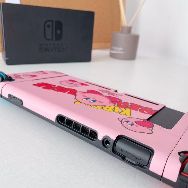 任天堂 Switch カバー 分体式 ニンテンドウ スイッチ ケース Imd製法 Joy Con保護 カバー ジョイコンカバー 全面保護ケース かわいい ピンク 星のカービィ かわいいairpodsケース Switchカバー Iphoneケース Airtagホルダー New I