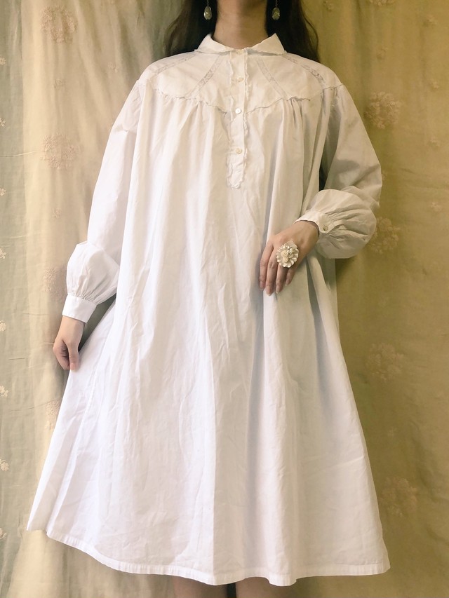 コットン丸襟ワンピース Meno