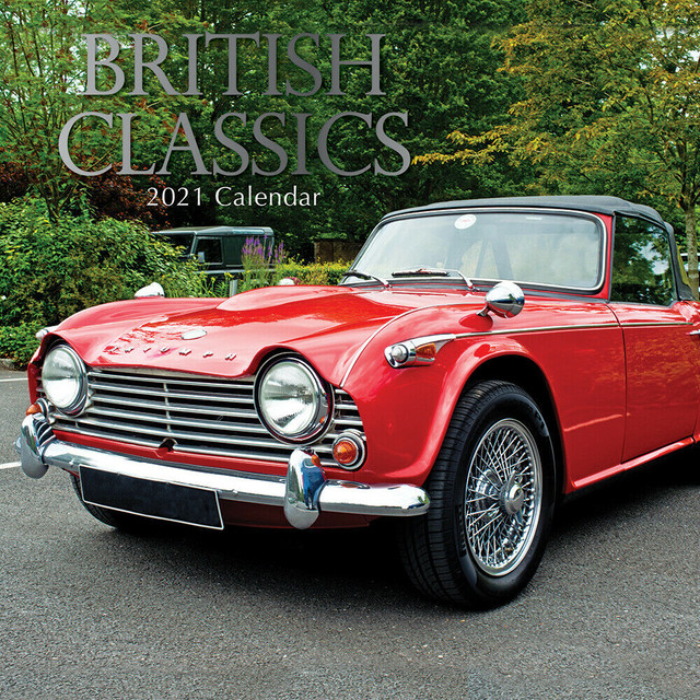 送料無料 21年 カレンダー British Classics イギリス Uk クラシックカー レトロカー 英国車 インテリア ディスプレイ 輸入雑貨 おしゃれ Hachinohe Base 1518