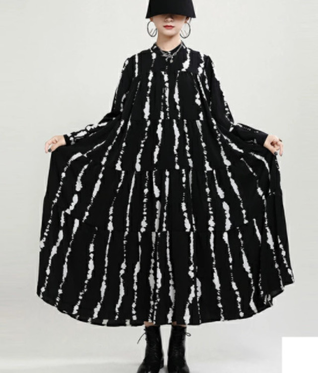 Top Mode ワンピース ロング丈 シンプルロングシャツワンピ シャツワンピース レディース ロングワンピース ブラック 黒 ニッチ Bitter 映え クール 体型カバー ゴージャス ニッチ ハイストリート ゆったり オーバーサイズ 個性的 代 30代 きれいめ モダン 春夏 着痩せ