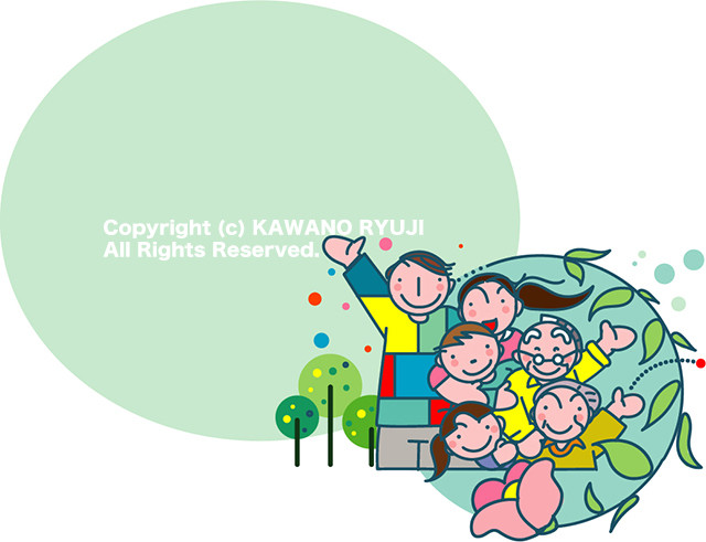 家族のシンプルなイラスト Aiデータ ベクターデータ Kawano ストックイラスト直販所