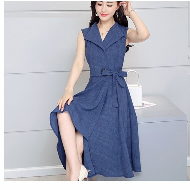 夏服 レディース オフィスワンピース レディース マキシワンピース 40代 カジュアル きれいめ レディース 袖なし 通勤 夏服 シャツワンピ Basecamp49