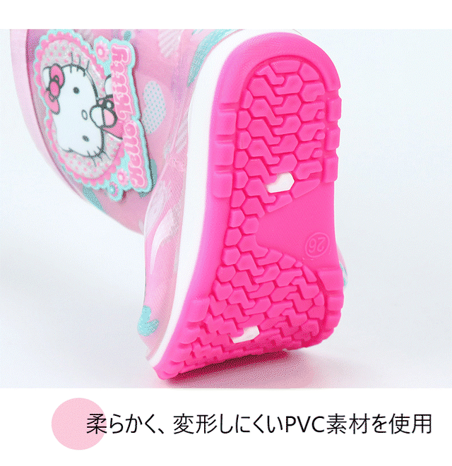 予約商品 キティちゃん 長靴 レインブーツ キッズ ハローキティ レインシューズ 女の子 防水 おしゃれ かわい Lavoro