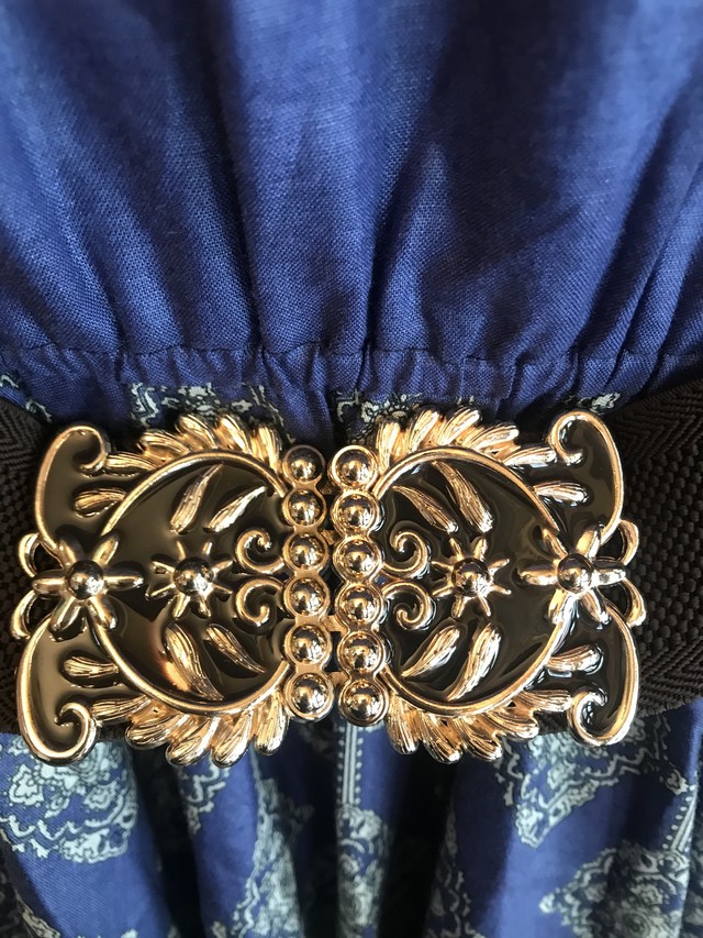 レトロ ゴムベルト 素敵なバックル セレクト古着 おひさま洋品店 Online