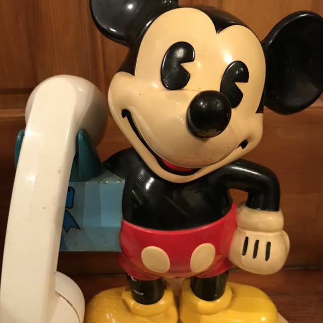 昭和50年代物 ミッキーマウス 昭和レトロ 卓上電話機 ヴィンテージ品 神田通信工業 Honey Antique ヴィンテージ アメリカン雑貨 アンティーク アメトイ インテリア小物 ミールトイのお店