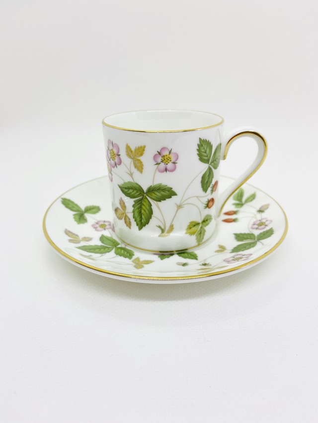 ウェッジウッド Wedgwood ワイルドストロベリー ヴィンテージ デミタスカップ ソーサー ヴィンテージ アンティーク イギリス テーブルウェア インテリア Magnolia マグノリア