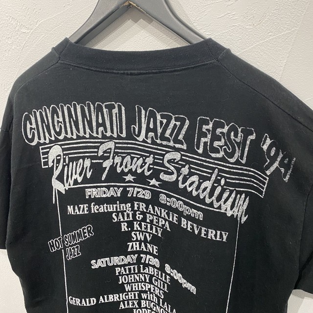 90s Cincinnati Jazz Fest バンドフェス Tシャツ 黒 Xl Slat Albatross Isla Vintage