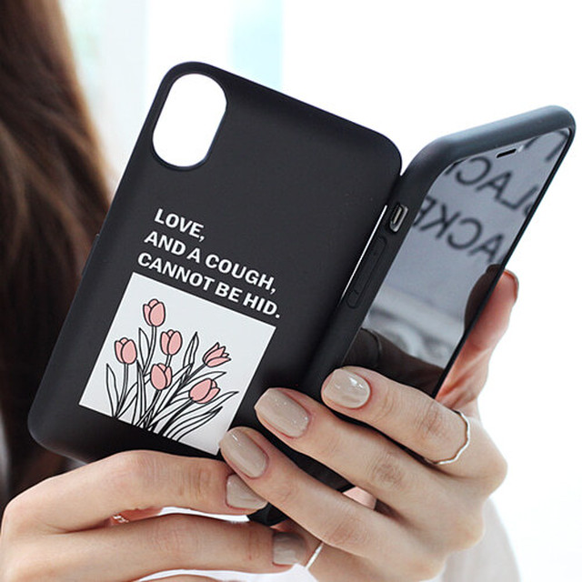 Try Cozy Iphone Iphoneケース Iphonese2 カード スタンド Galaxy ギャラクシー イラスト フラワー チューリップ 花柄 線画 手描き風 ガーリー 英字 メッセージ Sti 319 P0000cfp Hanholic Jp Iphoneケース スマホアクセサリー 輸入雑貨