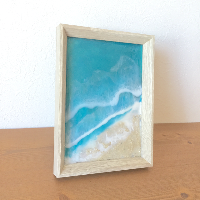 石垣島の海フレームアート 小さな海シリーズ 島のしずく