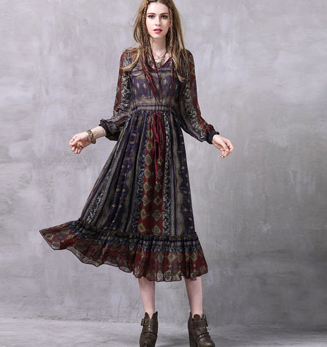 Top Mode ワンピース マキシ丈 長袖 モード ラフ感 ゆったり カジュアル ブラック 黒 Sweet 体型カバー ルーズ チャイナ風 カンフー デザイン ヴィジュアル系 ライブ 舞台 ステージ 衣装 春物 シンプル モード系 個性派 メンズ レディース ユニセックス Rmd170 Top Mode