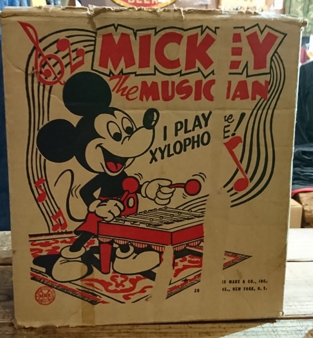 アンティーク ミッキーマウス 鉄琴 演奏 ミュージシャン トーイ Antique Mickey Mouse Toy ディズニー 旅する古着屋 アンティーク ミッキーマウス 鉄琴 演奏 ミュージシャン トーイ Antique Mickey Mouse Toy ディズニー 旅する古着屋