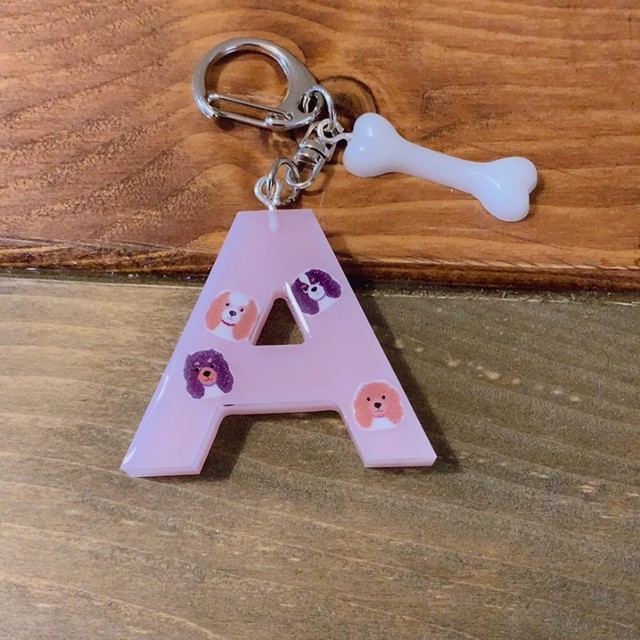 キャバリアアルファベットキーホルダー A Loopzakka
