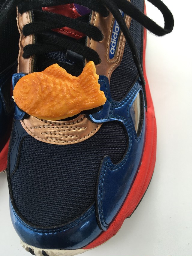 食品サンプル 靴紐アクセサリー クロックスアクセサリー たいやき Moguta