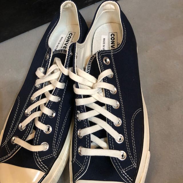 Converse Chuck Taylor Ct70 Lowcut Obsidian コンバース チャックテイラー 三つ星 スニーカー ローカット シューズ オブシディアン ネイビー メンズ9 5 28cm相当 120 Number12