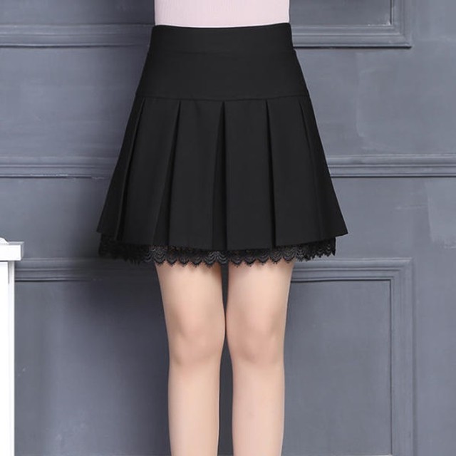 ミニスカート プリーツスカート ミニスカ フレアスカート レース レディース 上品 ガーリー オルチャン C 30代 40代の大人の女性向けファッション総合店 Life Is