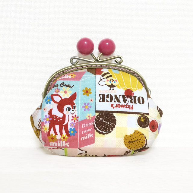 送料無料 あめ玉がまぐちポーチ Sweetsパンダちゃん Pin9kaeru東京アトリエ