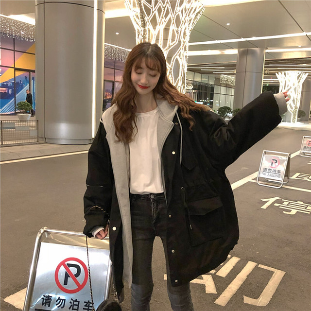 レディース アウター 冬 アウター レディース パーカー ジャケット 重ね着風 マウンテンパーカー シンプル カジュアル おしゃれ メンズライク お出かけ デート 通勤 通学 旅行 普段着 ブラック グリーン ベージュ Hf Haru Foo