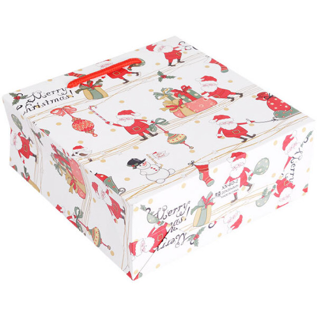 バッグ クリスマス ラッピング 紙袋 プレゼント 包装 贈り物 手提げ ギフト サンタ トナカイ スノーマン Christmas Xmas X1013 Humming K