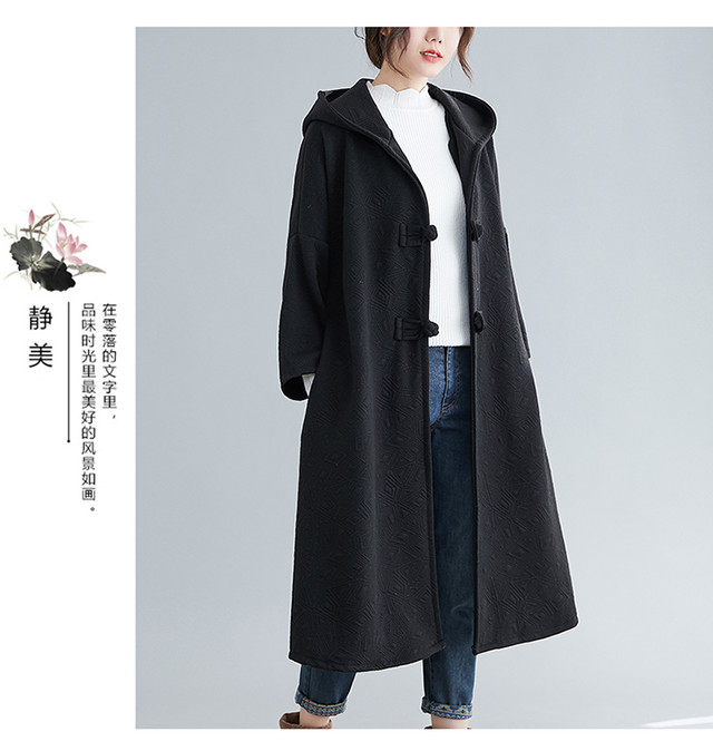 チャイナ風アウター コート 3色 長袖 ロング チャイナ風服 チャイナボタン ワンピース 中華服 Beautycam