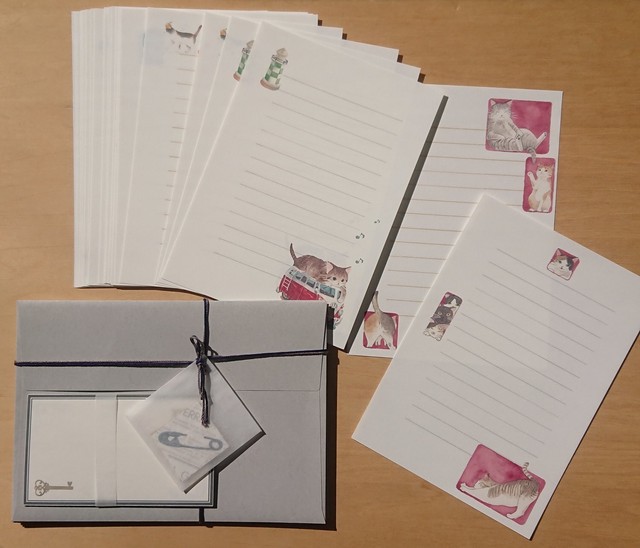 はがきサイズのレターセット 音楽 Atomic オリジナルイラストで製作 スマホケース エコバッグ レターセットetc