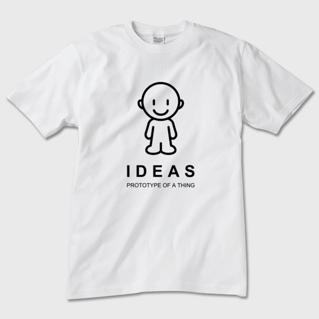 Ideas アイコンtシャツ 703u Wh クールネック Ideas Online Shop