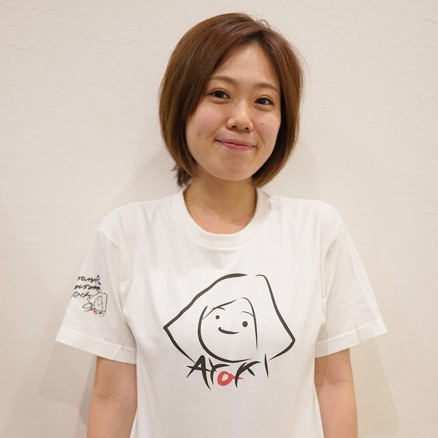 自筆イラストTシャツ(B-似顔絵AYAKI)