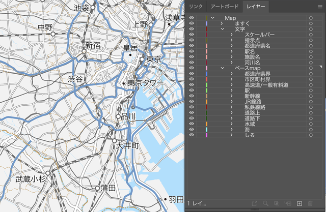 東京都地図 イラストレーターデータ Eps 地図素材をダウンロードにて販売するお店 今八商店