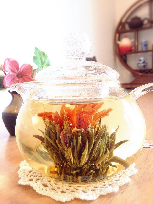 中国茶 工芸茶 花咲くお茶 キンモクセイ香り 丹桂漂香 10粒 Hanasouvi S Tea