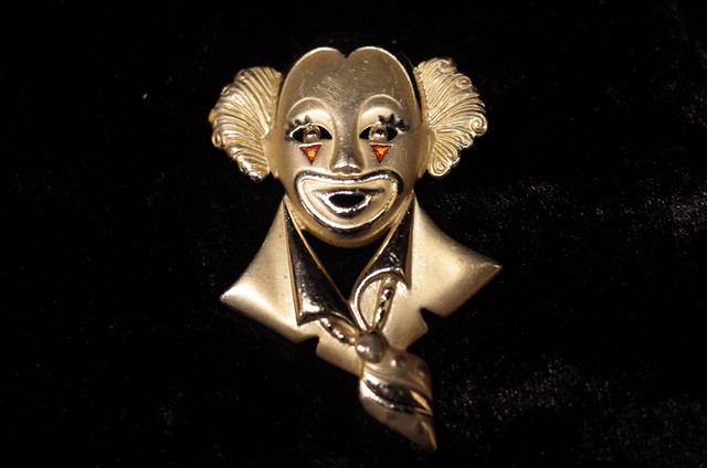 Pierrot Face Brooch ピエロ顔デザインブローチ Small Change ヴィンテージ 古着 Smallchange スモールチェンジ