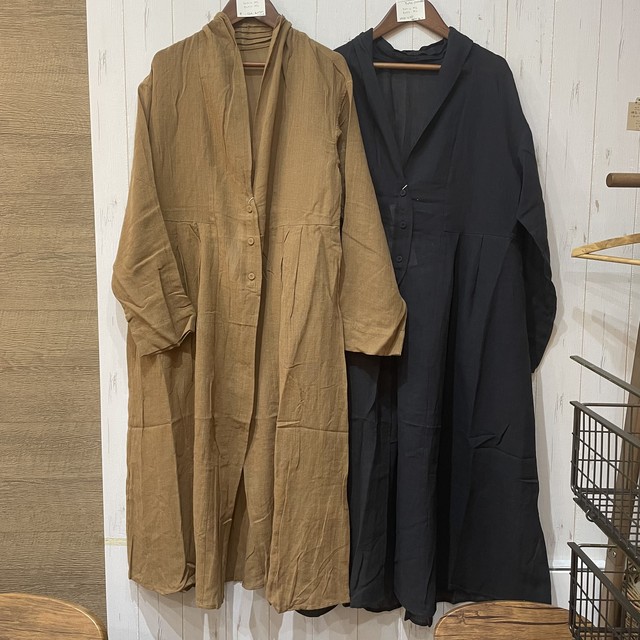トッパー羽織ワンピース 織物工房le Poilu ル ポワル