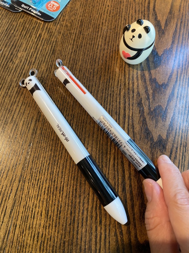 パンダの2色ボールペン ぱんだ珈琲店 雑貨部門