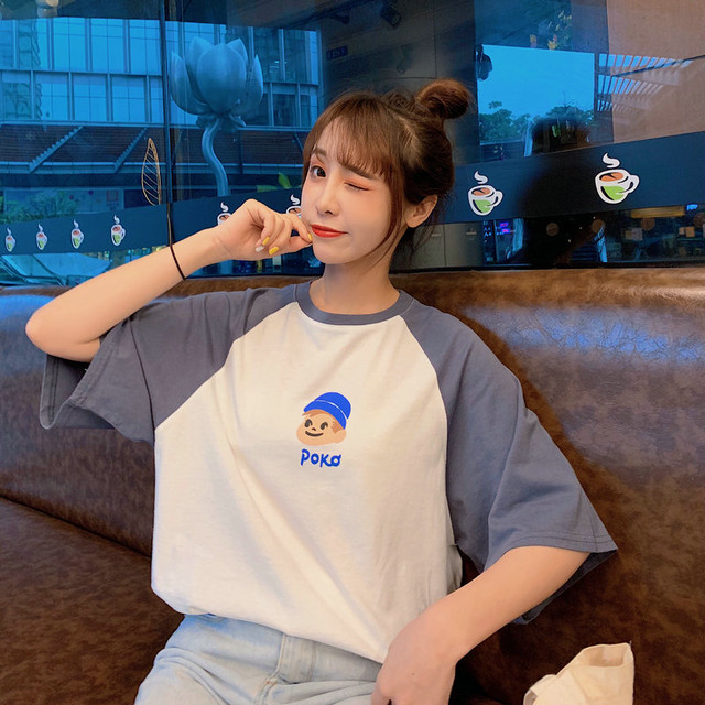 韓国ファッション新作ゆったり春夏スウィートtシャツ 75shops