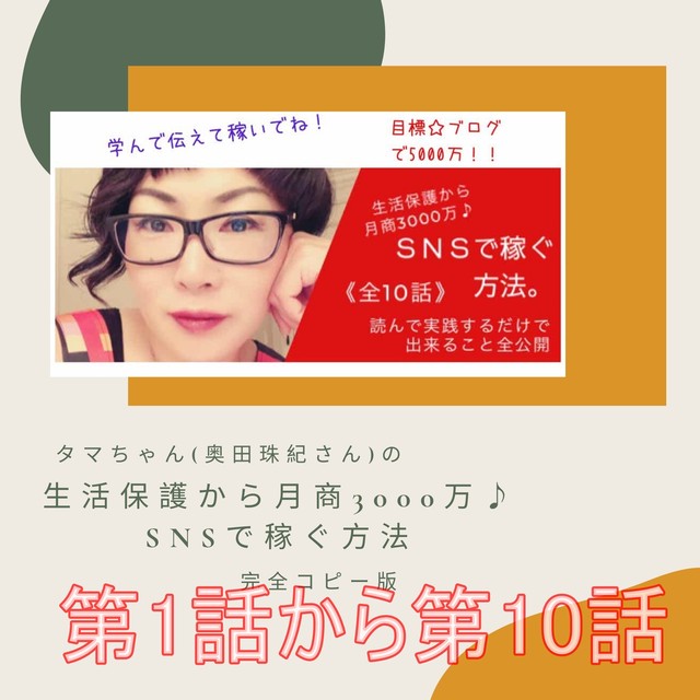 タマちゃんのsnsで稼ぐ方法完全コピー 1話から10話 Aiko Online Shop