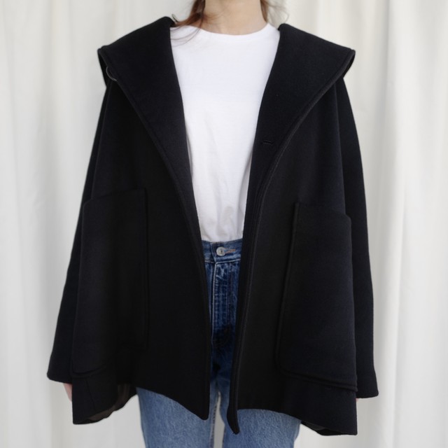 Short Opera Coat Black Gypsohila