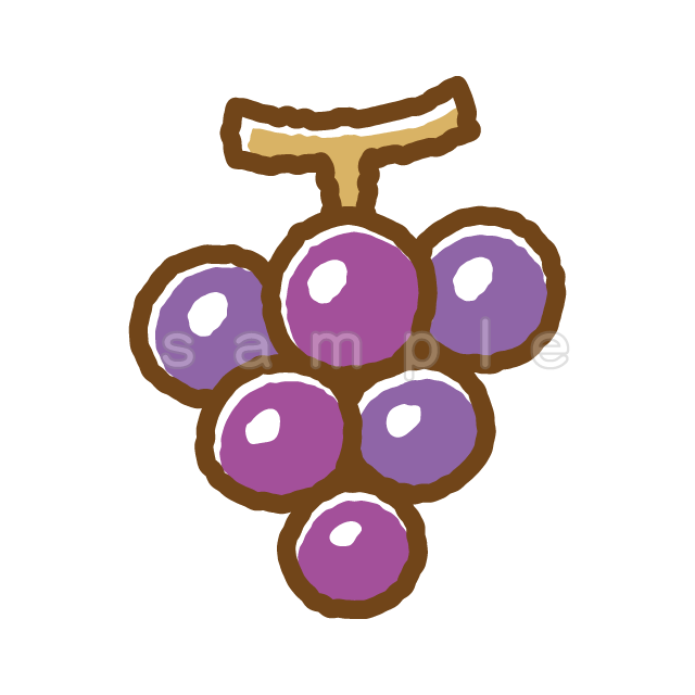 ブドウ B002 Png イラストショップくま 商用利用okのかわいいイラストのフリー素材がたくさん