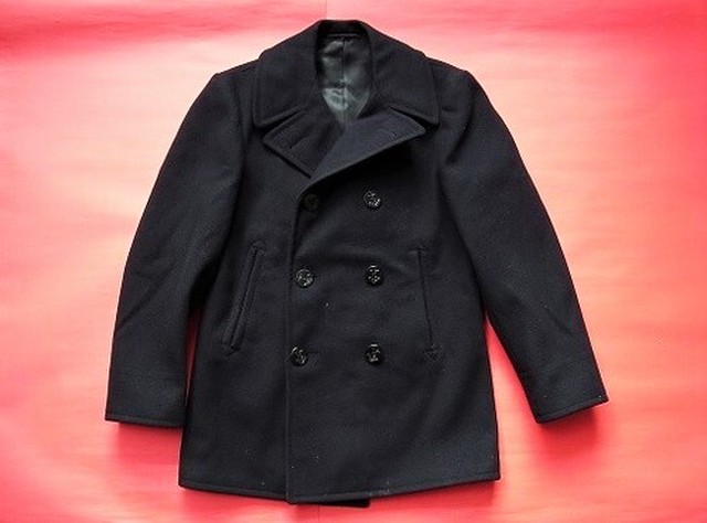 50 S U S Navy 8ボタン ヴィンテージ Pコート Cyclone