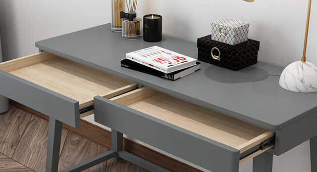 寸法オーダー可 小さなスペースでの作業にピッタリ お洒落な書斎テーブル Cf0115 Crafters