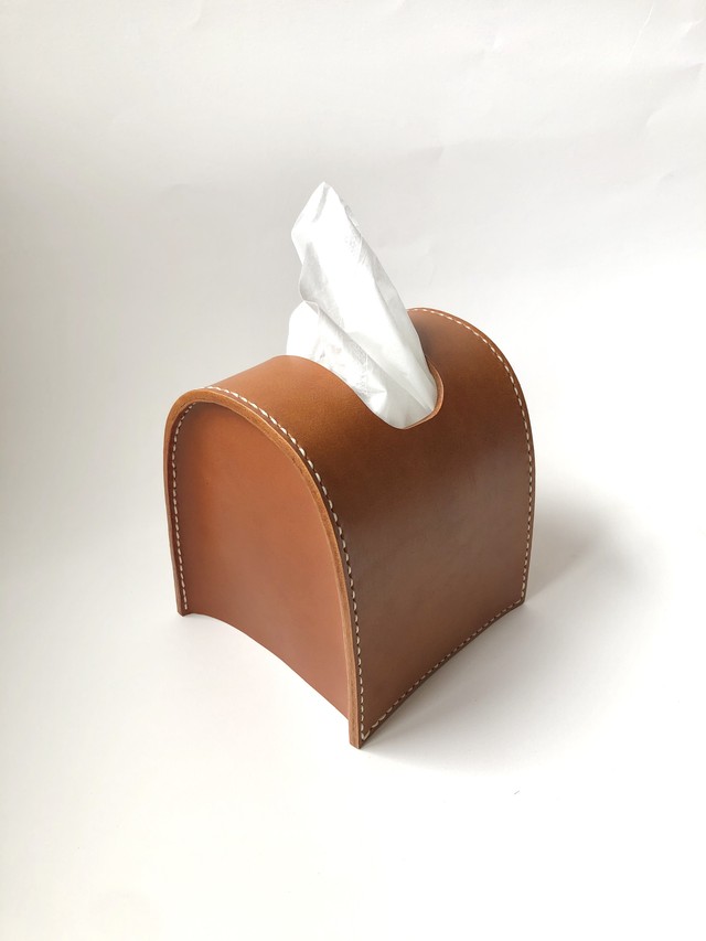 レザー ティッシュケース Nemu Leather
