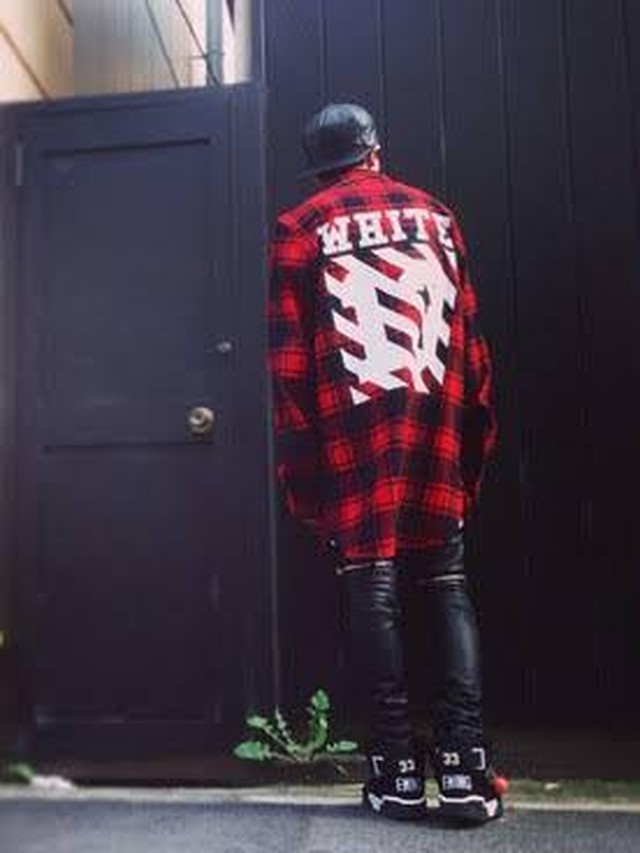 Off White 赤チェックシャツ Artlessness