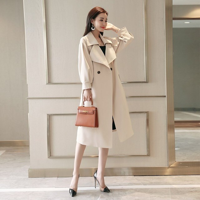 トレンチコート ロング スプリングコート レディース スプリングコート ロング コート アウター ロングコート 大人女子ファッション きれいめ 上品 ハンサムコーデ 春 秋 G1679 Mhf Clothes