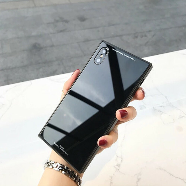 Iphonexr ブラック Iphoneケース Tpu 鏡面 ガラスコーティング Clair De Lune