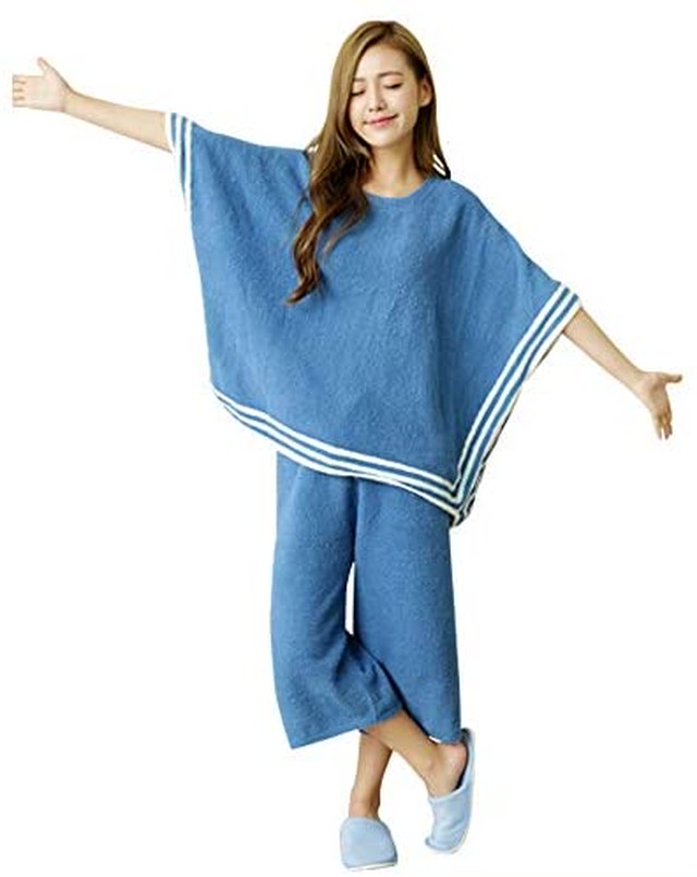 Jpcs Luanna Jena ルームウェア レディース パジャマ ポンチョ 七分丈 2点セット Qw629 Az Japan Classic Store