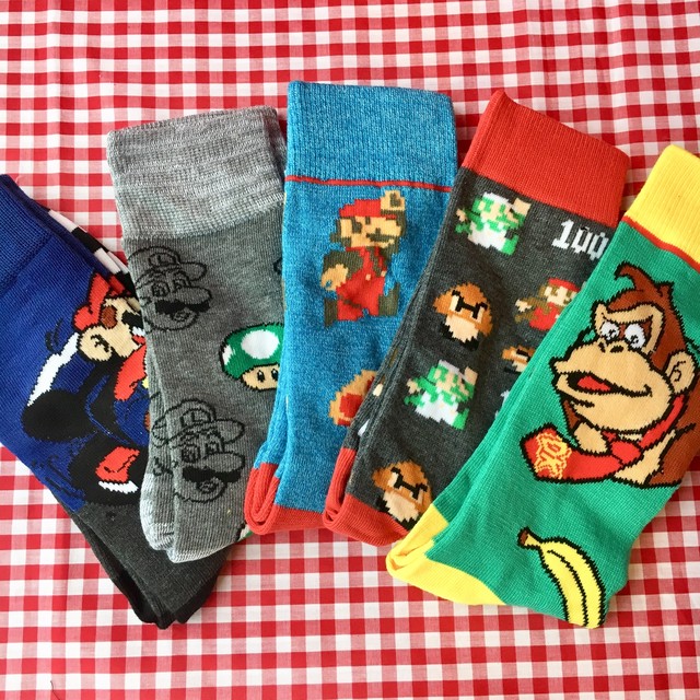 マリオキャラクター 靴下 3 ニホンネコ