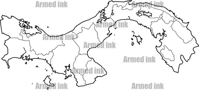 商用可素材 中央アメリカの国々の白地図セットを紹介 1coins