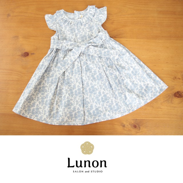 即納 リバティプリントワンピース 韓国子供服 Lunonimari41